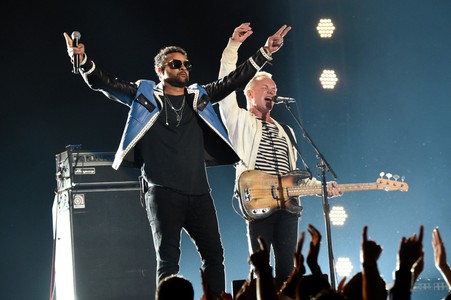 Sting and Shaggy at an event for The 60th Annual Grammy Awards (2018)