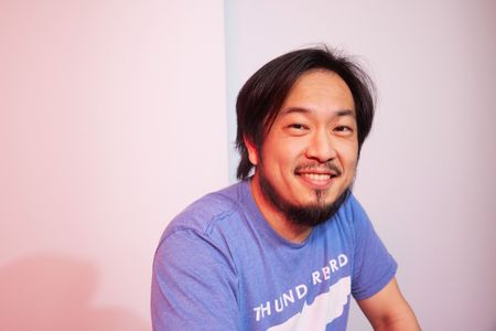 Freddie Wong at an event for We're All Gonna Die (2024)
