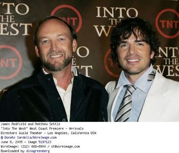 Matthew Settle and James Redfield at an event for Into the West (2005)