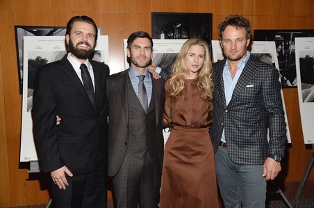Wes Bentley, Jason Clarke, Brit Marling, and A.J. Edwards at an event for The Better Angels (2014)