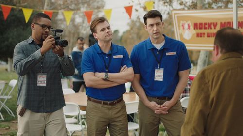 Jim Titus, Tommy Dewey, and Tug Coker in Now We're Talking (2016)