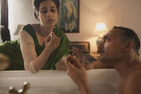 Rahul Bose and Anita Majumdar in Midnight's Children (2012)