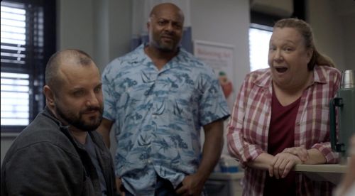 Danny Doherty, Marilyn Busch, and Jose Guns Alves in New Amsterdam (2018)