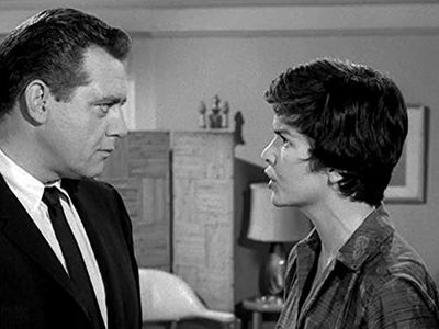 Raymond Burr and Sue Randall in Perry Mason (1957)