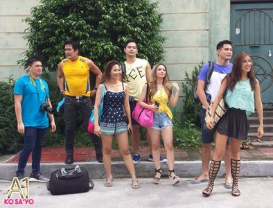 Roi Vinzon, Benjamin Alves, Gee Canlas, Sef Cadayona, Solenn Heussaff, Ervic Vijandre, and Mara Alberto in A1 ko sa'yo (