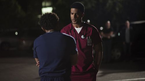Robert Bailey Jr. and James Roch in The Night Shift (2014)