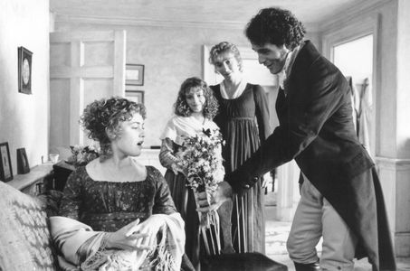 Emma Thompson, Kate Winslet, Emilie François, and Greg Wise in Sense and Sensibility (1995)