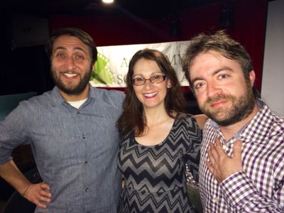 Meli Alexander with Jeremy Konner and Derek Waters at the Academy of Scoring Arts event for 