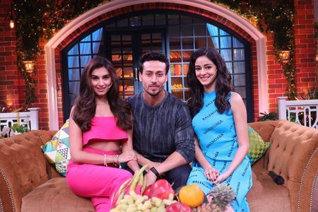 Tara Sutaria, Tiger Shroff, and Ananya Panday in The Kapil Sharma Show: Students of The Year Chat with Kapil (2019)
