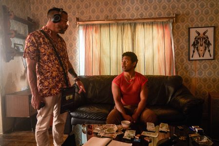 Tom Hern and Beulah Koale in The Panthers (2021)