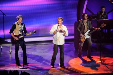 Jay DeMarcus, Gary LeVox, JoeDon Rooney, and Rascal Flatts in American Idol (2002)