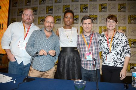 H. Jon Benjamin, Chris Parnell, Aisha Tyler, Adam Reed, and Amber Nash at an event for Archer (2009)