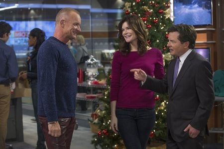 Michael J. Fox, Sting, and Betsy Brandt in The Michael J. Fox Show (2013)