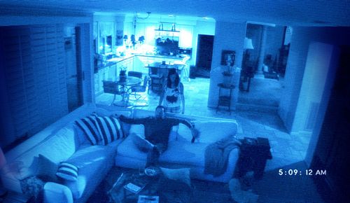 Brian Boland and Katie Featherston in Paranormal Activity 2 (2010)