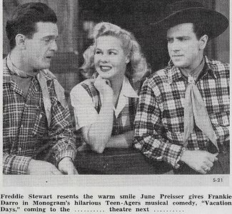 Frankie Darro, June Preisser, and Freddie Stewart in Vacation Days (1947)