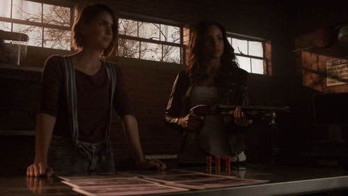 Shelley Hennig and Meagan Tandy in Teen Wolf (2011)