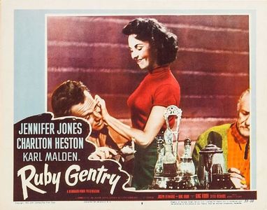 Charlton Heston, Jennifer Jones, and Tom Tully in Ruby Gentry (1952)
