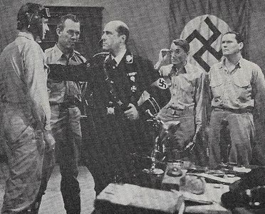 Ward Bond, Felix Basch, Bruce Edwards, Paul Fix, and Warren Hymer in Hitler--Dead or Alive (1942)