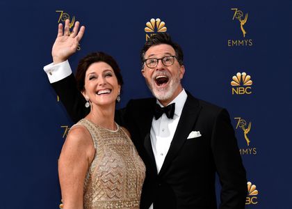 Stephen Colbert and Evelyn McGee at an event for The 70th Primetime Emmy Awards (2018)