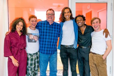 Shaun Dooley, Nathaniel Curtis, Olly Alexander, Omari Douglas, and Lydia West in It's a Sin (2021)