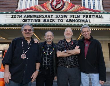 Louis Alvarez, Andy Kolker, Peter Odabashian, and Paul Stekler at an event for Getting Back to Abnormal (2013)