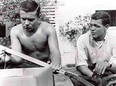James MacArthur and Jeffrey Silver in The Young Stranger (1957)