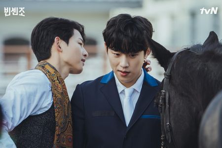 Song Joong-ki and Kim Sung-cheol in Vincenzo (2021)