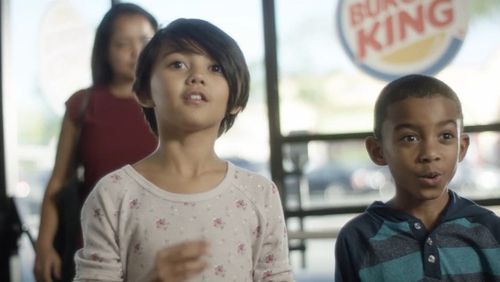 A shot of TJ's Kung Fu Panda 3 commercial for Burger King.
