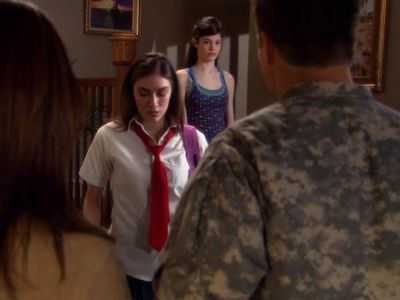Kim Delaney, Brian McNamara, Caroline Day, and Kim Allen in Army Wives (2007)