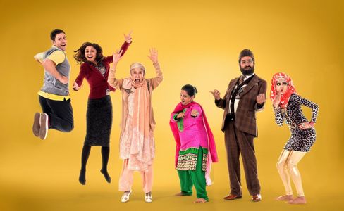 Shobu Kapoor, Adlyn Ross, Krupa Pattani, Adil Ray, Bhavna Limbachia, and Abdullah Afzal in Citizen Khan (2012)