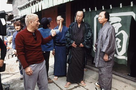 Takeshi Kitano, Ittoku Kishibe, and Saburô Ishikura in The Blind Swordsman: Zatoichi (2003)