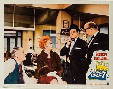 Lucille Ball, Bob Hope, Jerome Cowan, and Richard Deacon in Critic's Choice (1963)