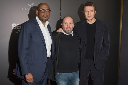 Liam Neeson, Forest Whitaker, and Olivier Megaton at an event for Taken 3 (2014)