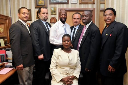 Ben Jealous, Tracy Martin, Sybrina Fulton, Ben Crump (Civil Rights meeting re: Trayvon Martin)