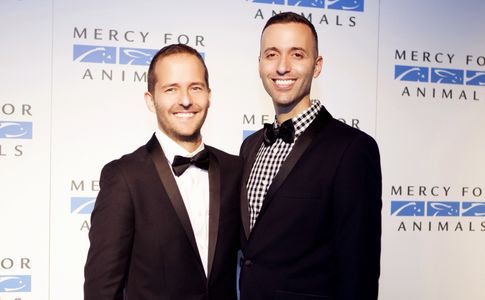 With husband Ari Solomon at the Mercy For Animals 15th Year Anniversary Gala in West Hollywood