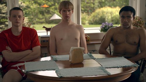 Donald Glover, Dominic Dierkes, and D.C. Pierson in Mystery Team (2009)