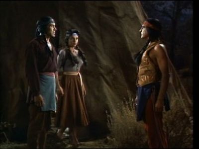 Ricardo Montalban, Anthony Caruso, and Madlyn Rhue in Bonanza (1959)