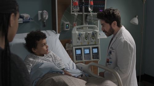 Baeyen Hoffman and Noah Galvin in The Good Doctor and Second Chances and Past Regrets.