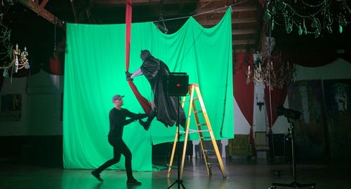 Batman: The Case of the Laughing Death BTS Photo