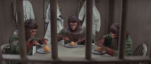 Sal Mineo, Kim Hunter, and Roddy McDowall in Escape from the Planet of the Apes (1971)