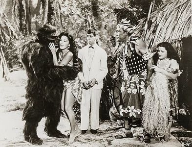Charlita, Ray Corrigan, Al Kikume, Muriel Landers, and Sammy Petrillo in Bela Lugosi Meets a Brooklyn Gorilla (1952)