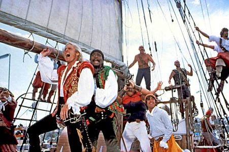 Ted Hamilton, Chuck McKinney, and Roger Ward in The Pirate Movie (1982)