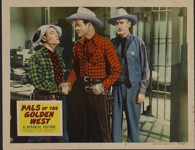 Roy Rogers, Pinky Lee, and William Ruhl in Pals of the Golden West (1951)