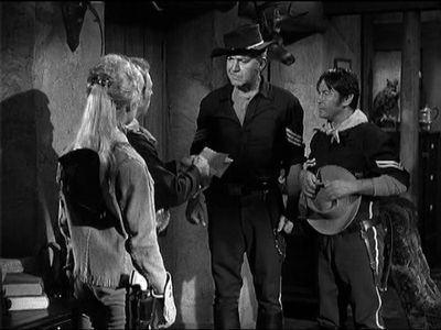 Ken Berry, Melody Patterson, Larry Storch, and Forrest Tucker in F Troop (1965)