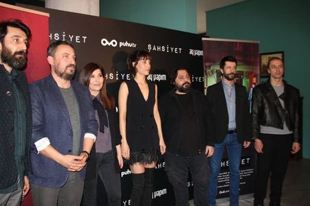 Cansu Dere, Onur Saylak, Sebnem Bozoklu, Necip Memili, Firat Topkorur, and Metin Akdülger at an event for Persona (2018)