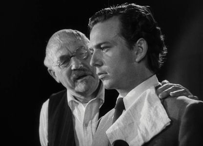 Stig Olin and Victor Sjöström in To Joy (1950)
