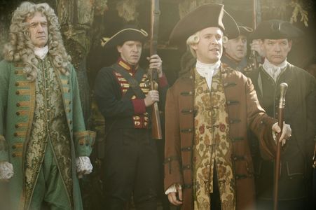 Jonathan Pryce, Angus Barnett, Tom Hollander, David Schofield, and Giles New in Pirates of the Caribbean: At World's End