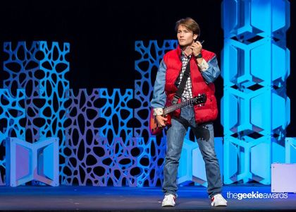Jamie as Marty McFly at the Geekie Awards