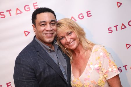 The STAGE Network launch party with fellow Northwestern alum Harry Lennix (Oct '18)
