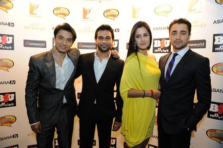 Katrina Kaif, Imran Khan, Ali Abbas Zafar, and Ali Zafar at an event for Mere Brother Ki Dulhan (2011)